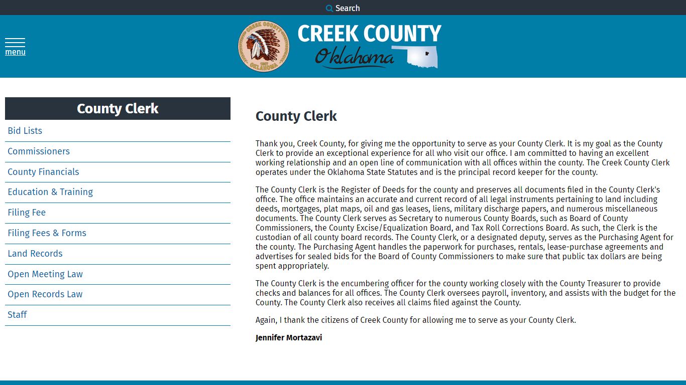 Creek County Clerk - Sapulpa, OK